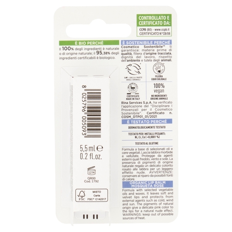 I Provenzali Bio Balsamo Labbra Biologico Rosa Mosqueta Protettivo 5,5 ml